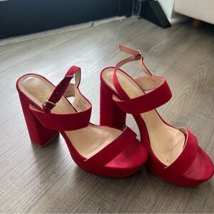 Lulus Red Platform Heels | Women’s US 7.5